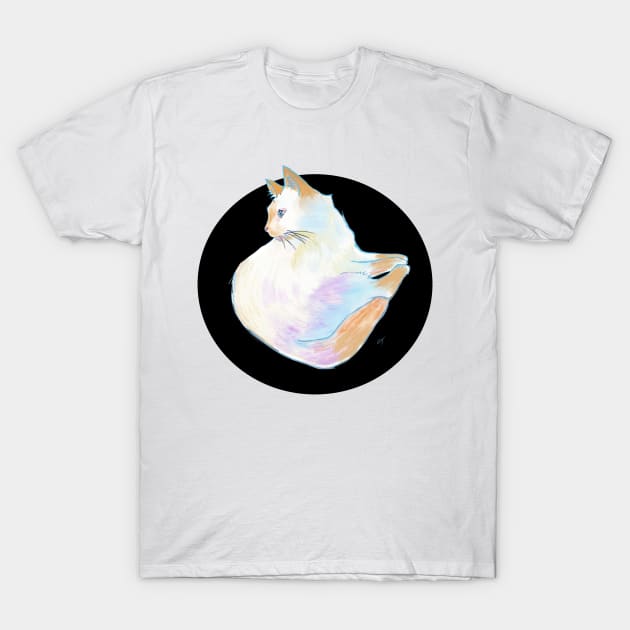 Flame Point Kitty T-Shirt by CarolineTaylorArt